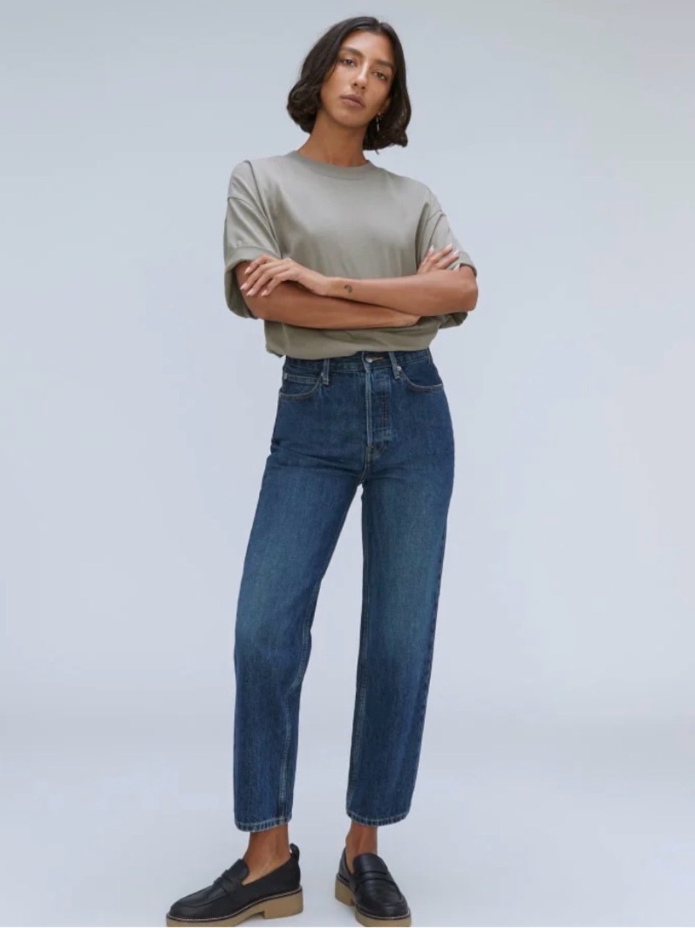 everlane rigid way high jeans 27